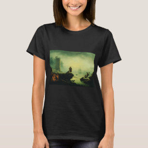 Camiseta Névoa da manhã no mar por Joseph Vernet 