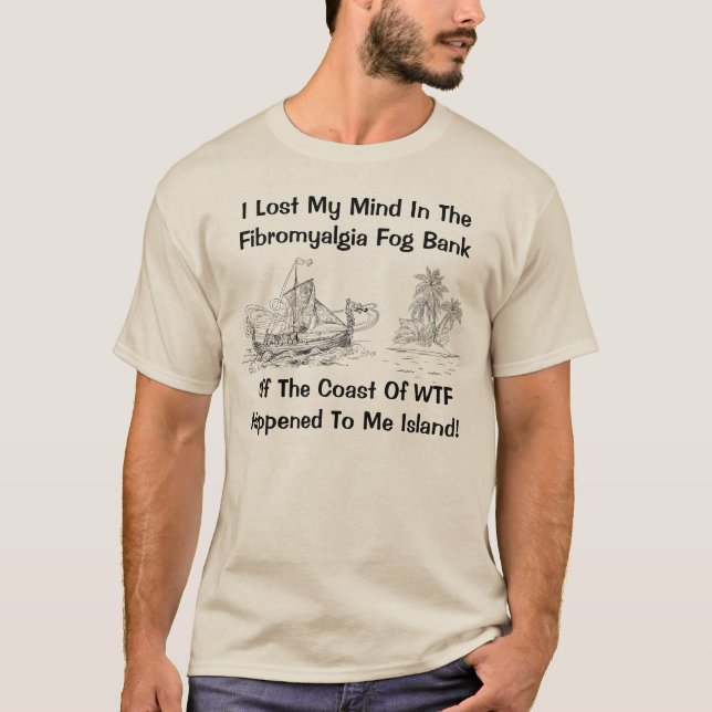 Camiseta Névoa de Fibromyalia - névoa fibro (Frente)