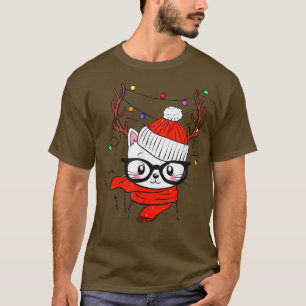 Camiseta Névoa Papais noeis Natal Gato amante do Natal