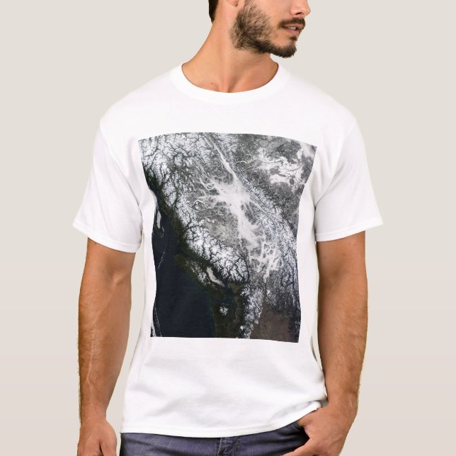 Camiseta Nevoeiro e neve na Colúmbia Britânica (Frente)