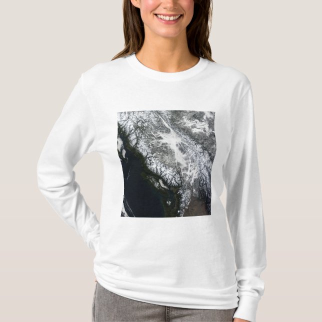Camiseta Nevoeiro e neve na Colúmbia Britânica (Frente)