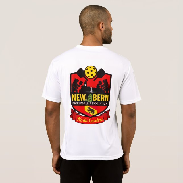 Camiseta New Bern Pickleball Association Performance T shir (Parte Traseira Completa)