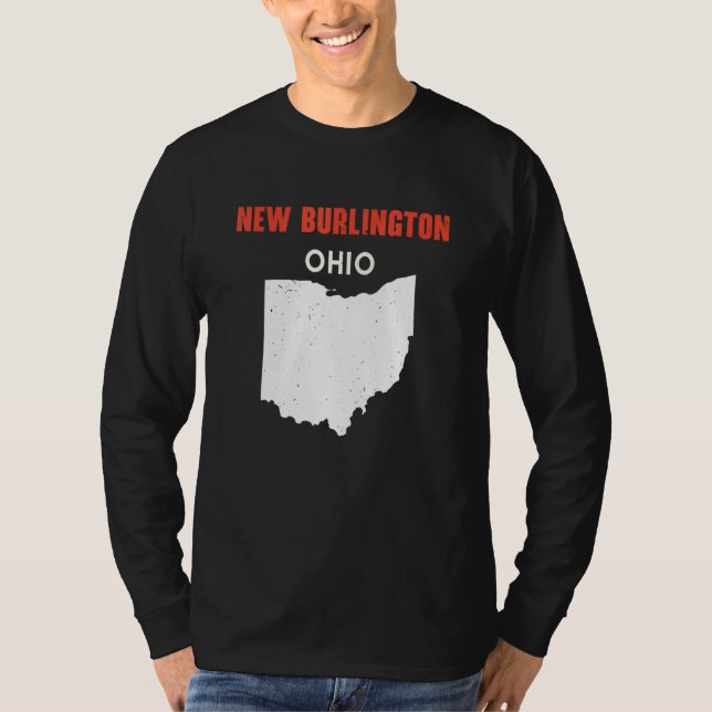 Camiseta New Burlington Ohio USA State America Travel Ohioa (Frente)