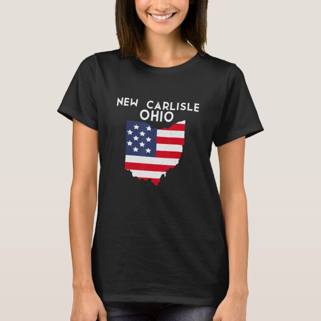 Camiseta New Carlisle Ohio EUA State America Viagem Ohioan (Frente)