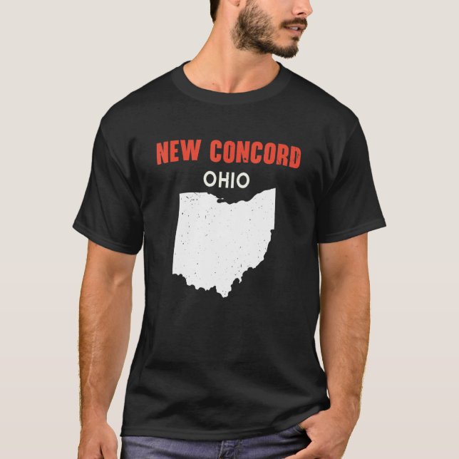 Camiseta New Concord Ohio EUA State America Viagem Ohioan (Frente)