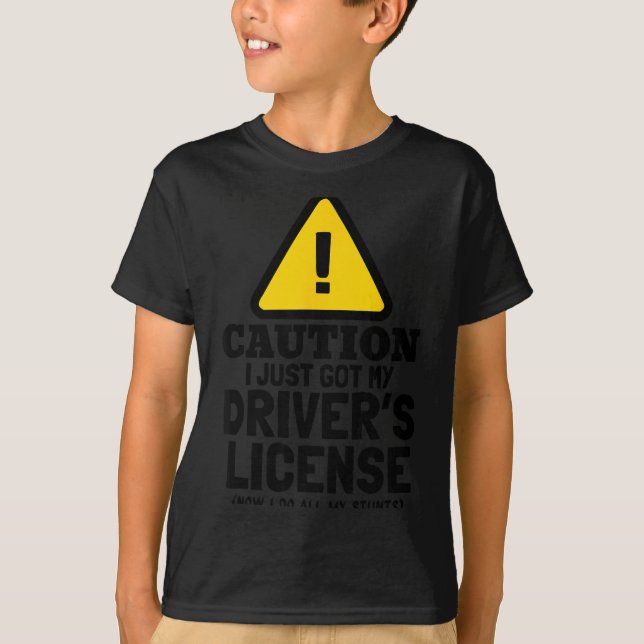 Camiseta New Driver Funny For Teen Girls And Boys Student  (Frente)