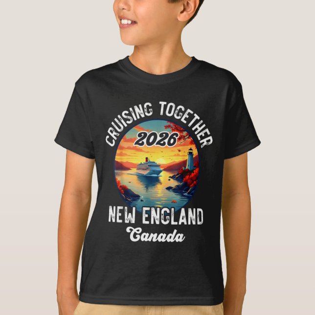 Camiseta New England Canada Cruise, Cruising Together Fall  (Frente)