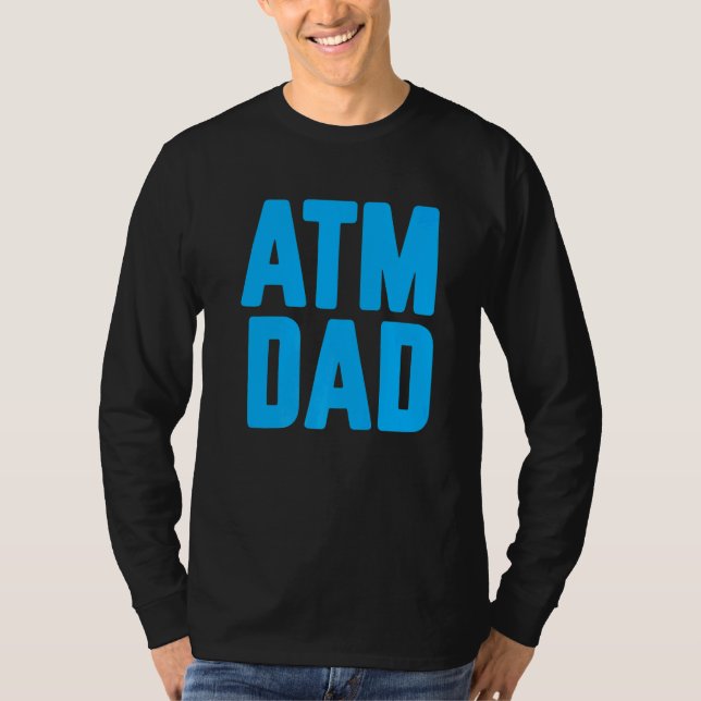 Camiseta New First Time Daddy to Be ATM Dad  4 (Frente)