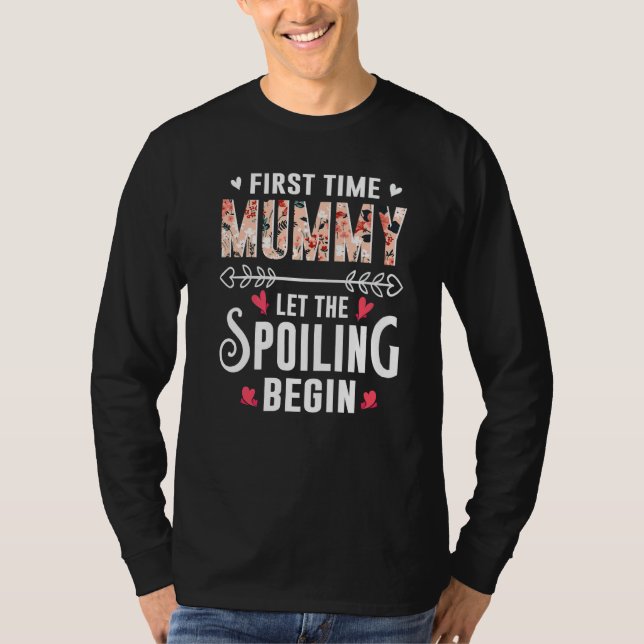 Camiseta New Grandma First Time Mummy Let The Spoiling Begi (Frente)