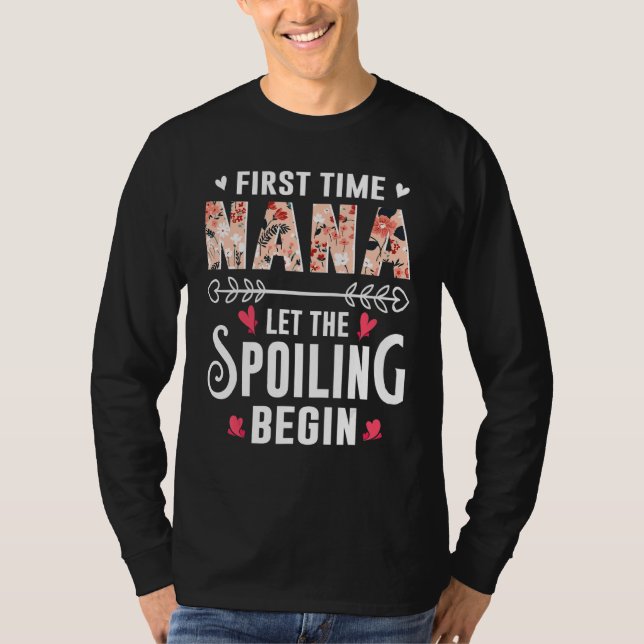 Camiseta New Grandma First Time Nana Let The Spoiling Begin (Frente)