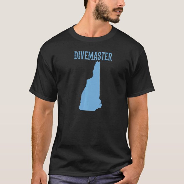 Camiseta New Hampshire Divemaster Scuba Diving Instrutor D (Frente)