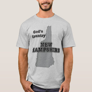 Camiseta New Hampshire é o PAÍS do DEUS