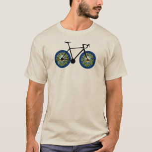Camiseta New Hampshire Flag Cycling
