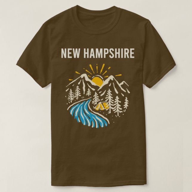 Camiseta New Hampshire Landscape (Frente do Design)