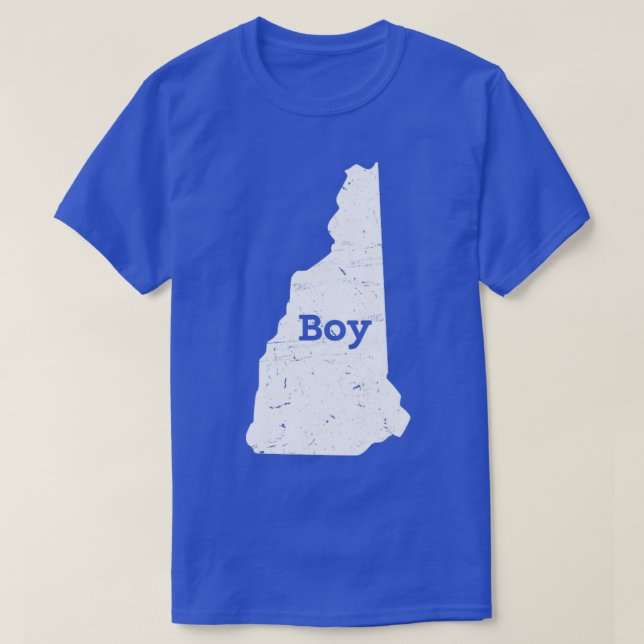 Camiseta New Hampshire Map Boy (Frente do Design)