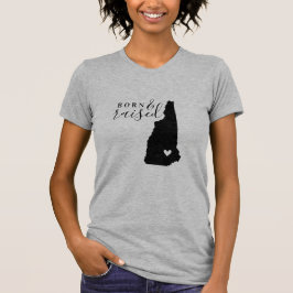 Camiseta New Hampshire Nascer and Raised State Tee