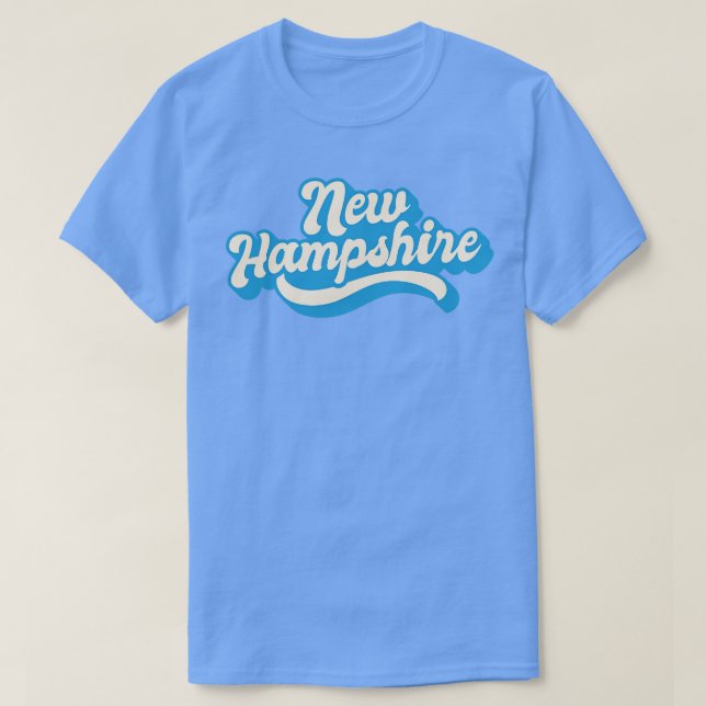 Camiseta New Hampshire Retro (Frente do Design)