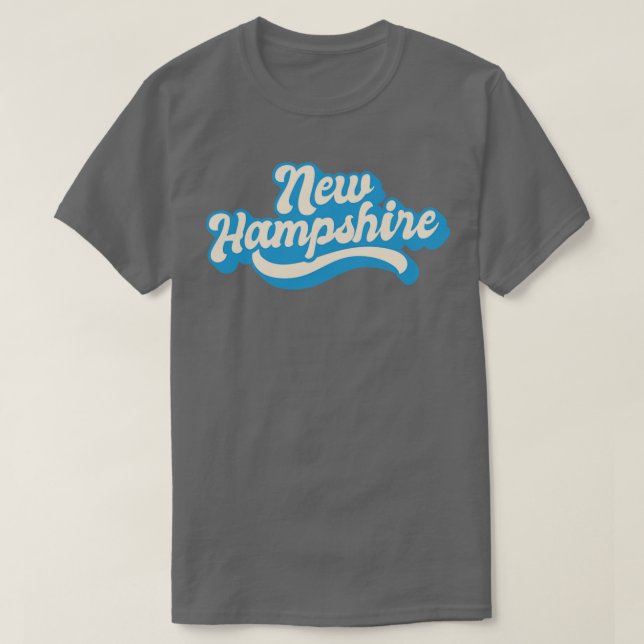 Camiseta New Hampshire Retro (Frente do Design)