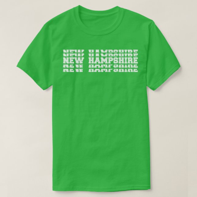 Camiseta New Hampshire Stacking Vintage (Frente do Design)