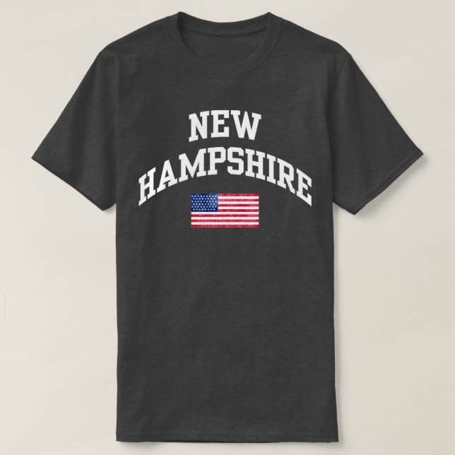 Camiseta New Hampshire State3 (Frente do Design)