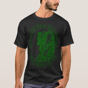 Camiseta New Hampshire State Emblem - Live Free Or Morte