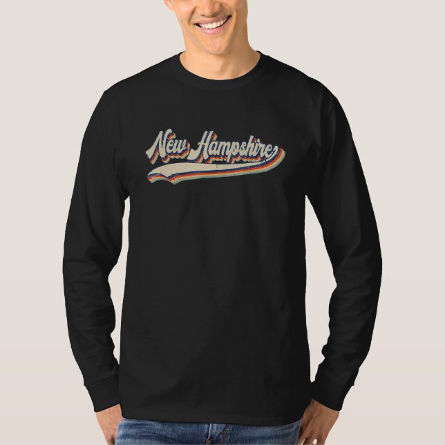 Camiseta New Hampshire  Throwback Vintage Classic (Frente)