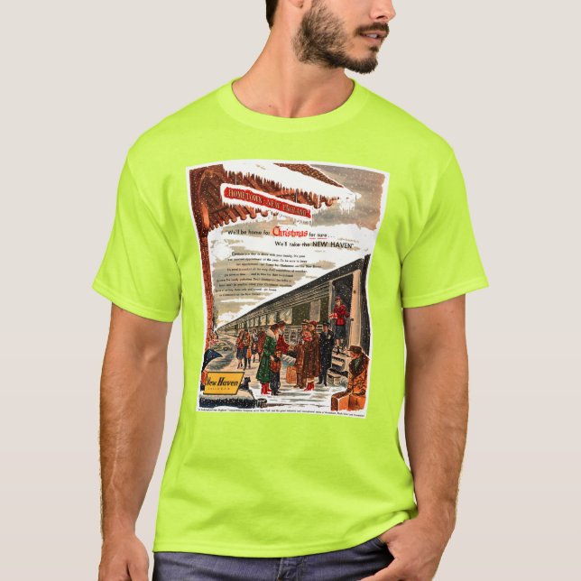 Camiseta New Haven Railroad Natal 1947  (Frente)