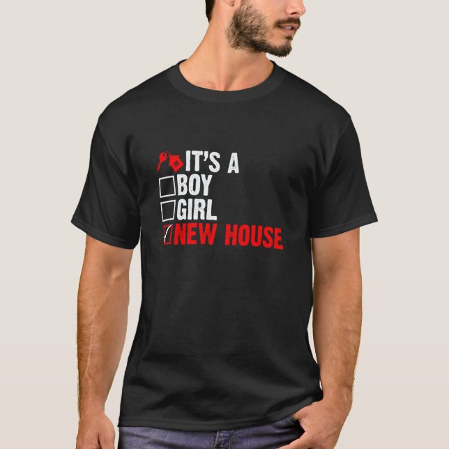 Camiseta New House Owner Saying New Homeowner Moving Announ (Frente)