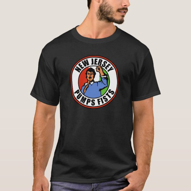 Camiseta New-jersey bombeia os punhos (Frente)