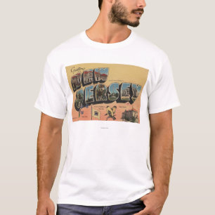 Camiseta New-jersey (capital de estado/flor/pássaro)