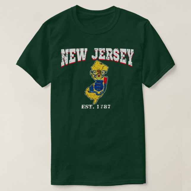 Camiseta New Jersey est 1787 (Frente do Design)