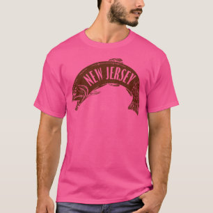 Camiseta New Jersey Fish Wordmark Brown
