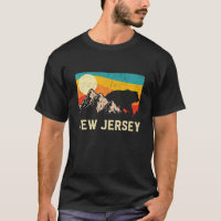 New Jersey Nature Wild Bear Retro Sunset Hiking