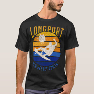Camiseta New Jersey Surfer Longport Nj Surfing Beaches Beac
