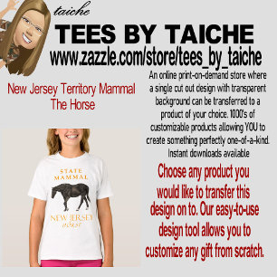 Camiseta New Jersey Territory Mammal The Horse
