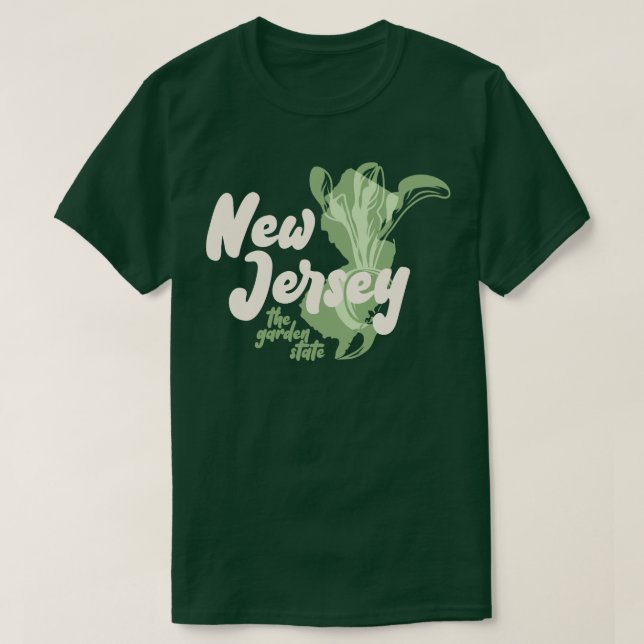 Camiseta New Jersey - The Garden State - Beet (Frente do Design)
