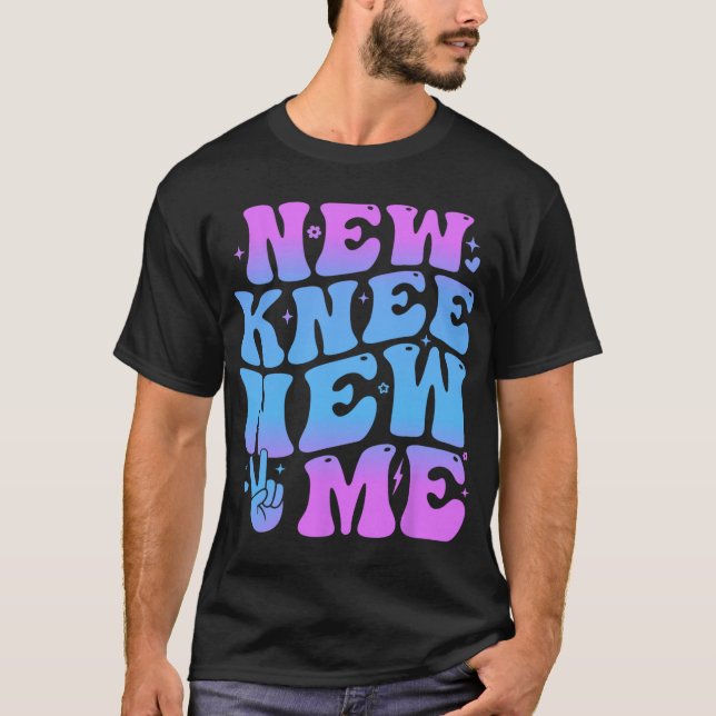 Camiseta New Knee New Me Funny Knee Replacement Surgery Rec (Frente)
