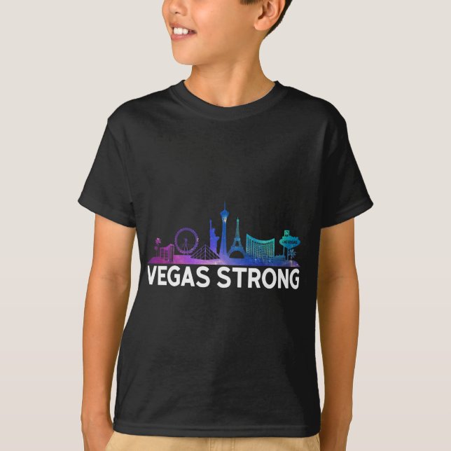 Camiseta New Las Vegas Strong For Men, Women And Youth  (Frente)