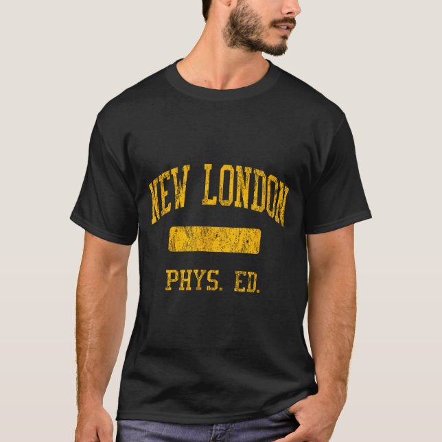 Camiseta New London High School Hs New London Ct Phys Ed  (Frente)