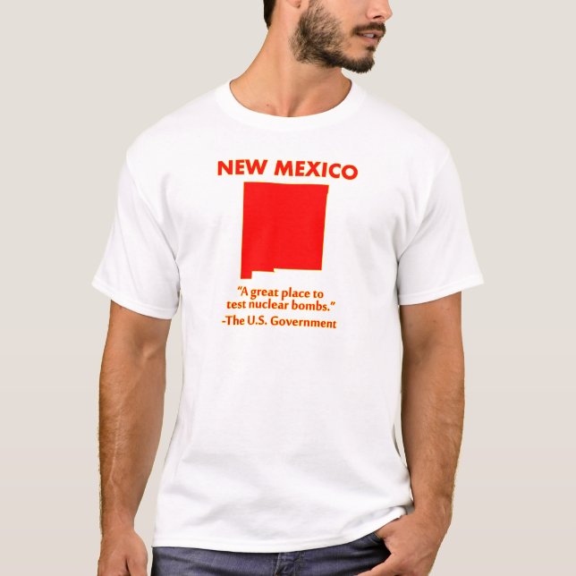 Camiseta New mexico - deixe-nos testar aqui bombas (Frente)