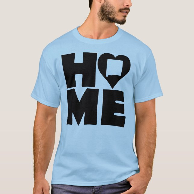 Camiseta New Mexico Home Heart State Tees (Frente)