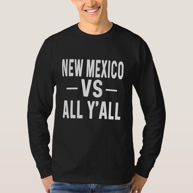 Camiseta New Mexico vs all y'all (Frente)