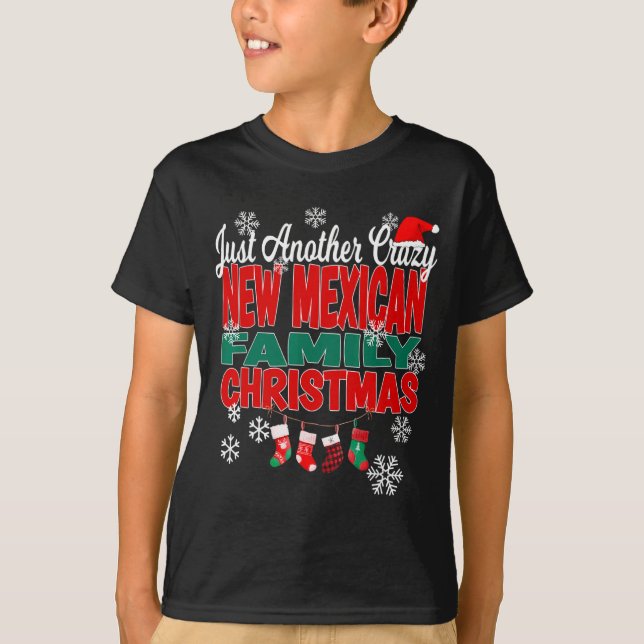 Camiseta New Mexico Xmas Another Crazy New Mexican Family C (Frente)