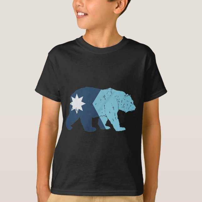 Camiseta New Minnesota State Flag Bear  (Frente)