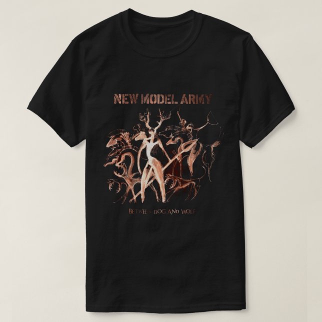 Camiseta NEW MODEL ARMY BAND Essential T-Shirt (Frente do Design)