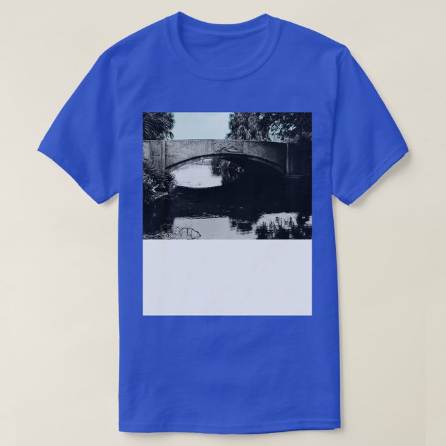 Camiseta New Orleans City Park Bridge V2 TShirt (Frente do Design)