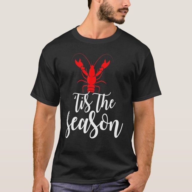 Camiseta New Orleans Crawfish Season Mardi Gras Costume (Frente)