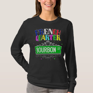 Camiseta New Orleans French Quarter Bourbon Street Mar Lega
