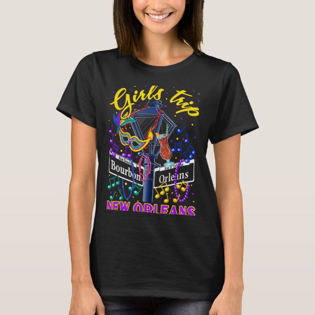 Camiseta New Orleans Girls Trip Girlfriends Vacation  (Frente)