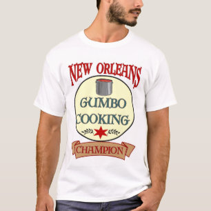 Camiseta New Orleans Gumbo Cozinhar Champ